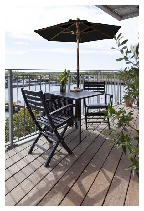 Balcony Stok til parasol, Sort - UNOLIVING.COM