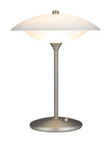 Baroni Bordlampe Ø30, Opal/Stål - UNOLIVING.COM