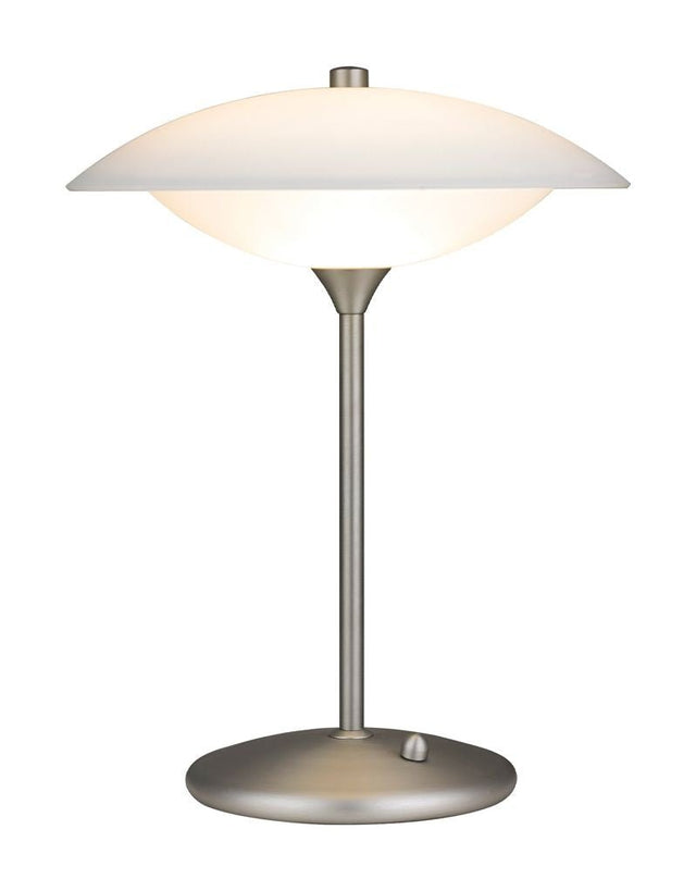 Baroni Bordlampe Ø30, Opal/Stål - UNOLIVING.COM