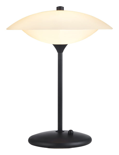 Baroni Bordlampe Ø30, Sort/Opal - UNOLIVING.COM