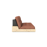 Base Sovesofa, Clay Brown/sort - UNOLIVING.COM