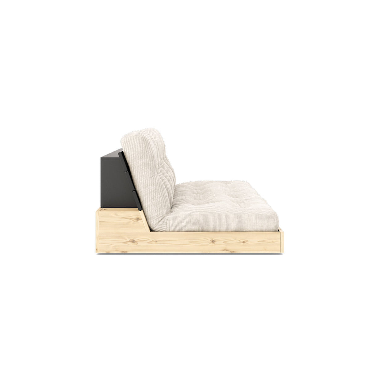 Base Sovesofa, Ivory/sort - UNOLIVING.COM