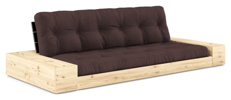 Base Sovesofa m. Sideboxes, Brown/sort - UNOLIVING.COM