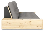 Base Sovesofa m. Sideboxes, Grey/natur - UNOLIVING.COM