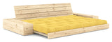 Base Sovesofa m. Sideboxes, Honey/natur - UNOLIVING.COM