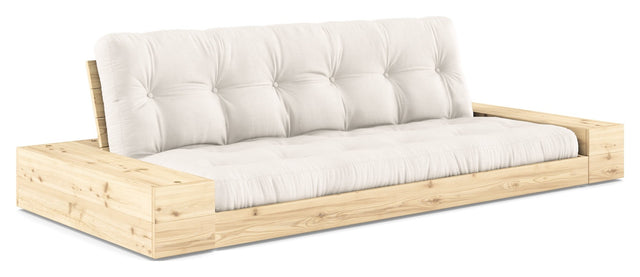 Base Sovesofa m. Sideboxes - Natural/eg - UNOLIVING.COM