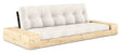 Base Sovesofa m. Sideboxes, Natural/sort - UNOLIVING.COM