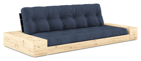 Base Sovesofa m. Sideboxes, Navy/sort - UNOLIVING.COM