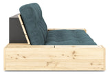 Base Sovesofa m. Sideboxes, Pale Blue/natur - UNOLIVING.COM