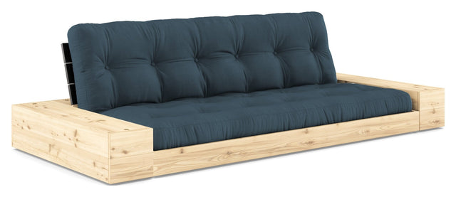 Base Sovesofa m. Sideboxes, Petrol Blue/sort - UNOLIVING.COM