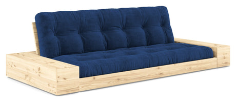 Base Sovesofa m. Sideboxes, Royal Blue/natur - UNOLIVING.COM