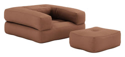 Cube Futon, Ler brun - Unoliving.com