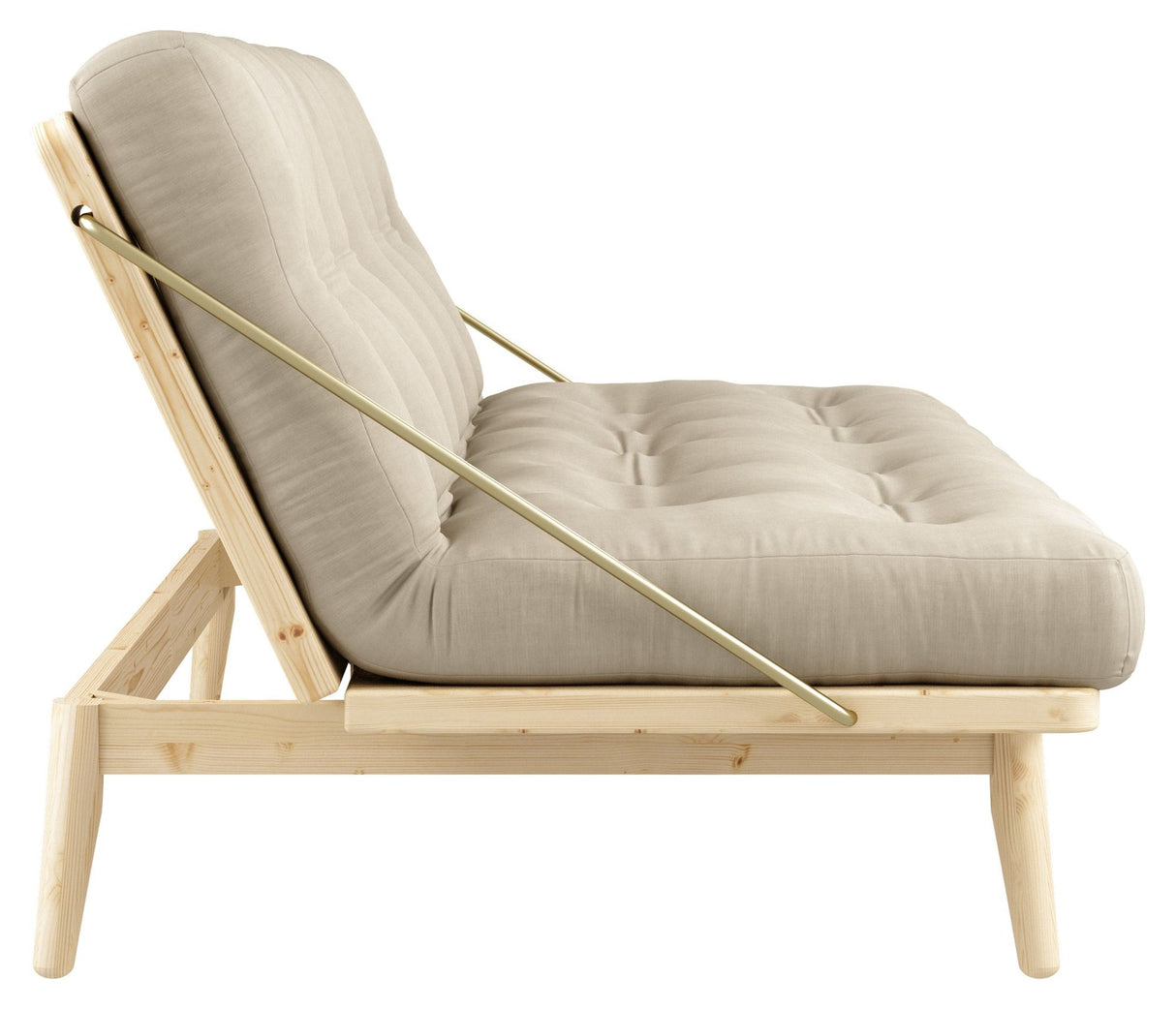 Folk Sovesofa, Fyrretræ/Beige - Unoliving.com