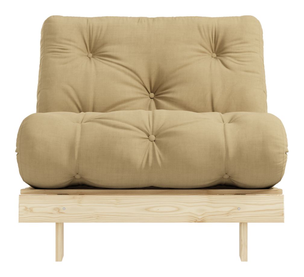 Roots 90 Sovesofa, Fyrretræ/Beige - Unoliving.com