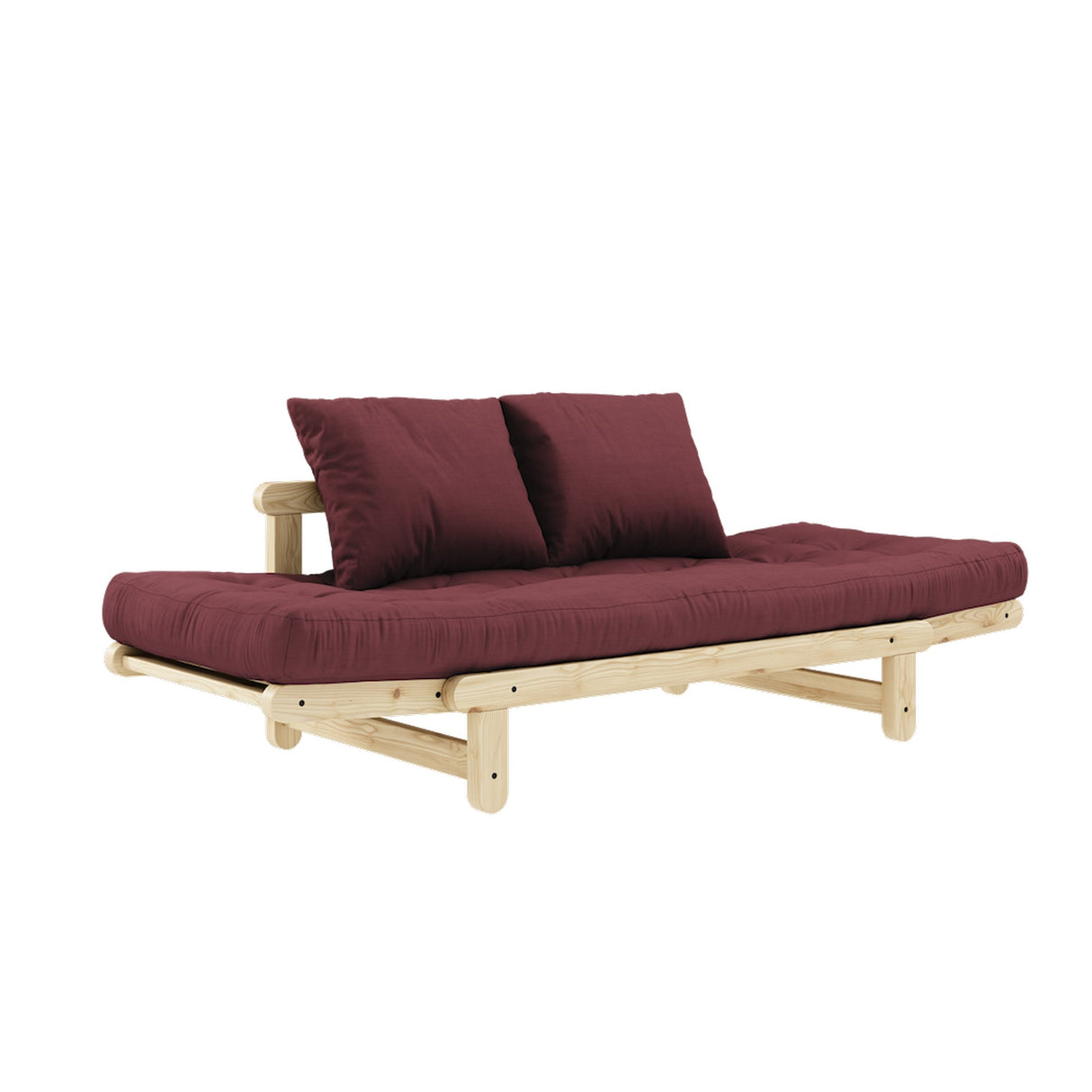 Beat, sovesofa, bordeux/natur - UNOLIVING.COM