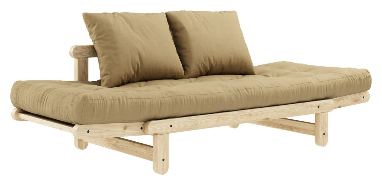 Beat Sovesofa, Fyrretræ/Beige - UNOLIVING.COM