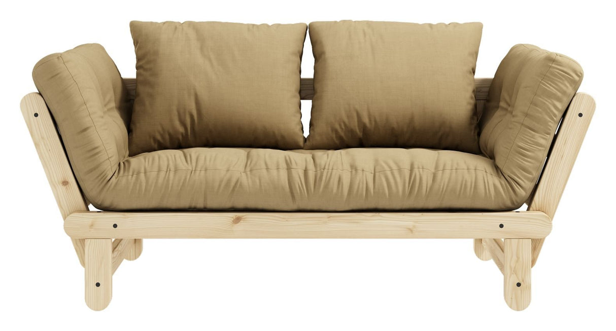 Beat Sovesofa, Fyrretræ/Beige - UNOLIVING.COM