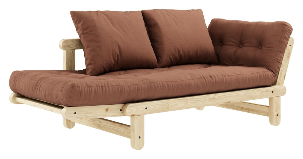 Beat Sovesofa, Fyrretræ/Brun - UNOLIVING.COM