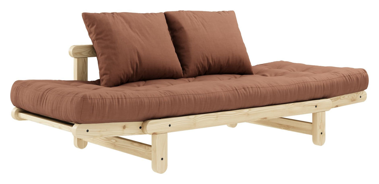 Beat Sovesofa, Fyrretræ/Brun - UNOLIVING.COM