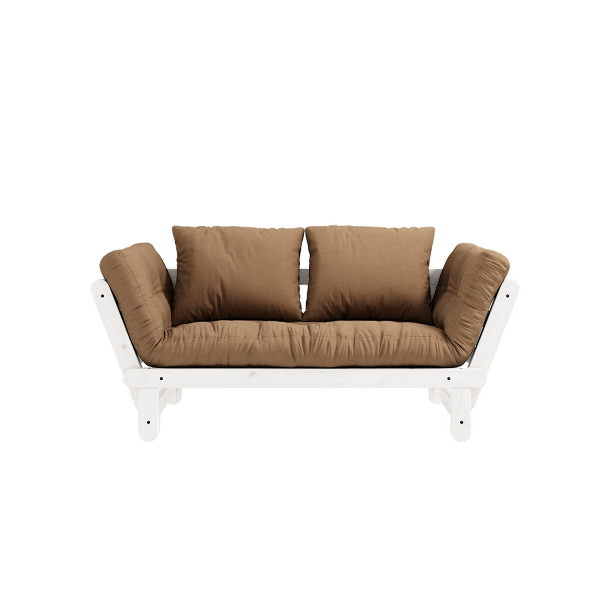 Beat, sovesofa, mocca/hvid - UNOLIVING.COM