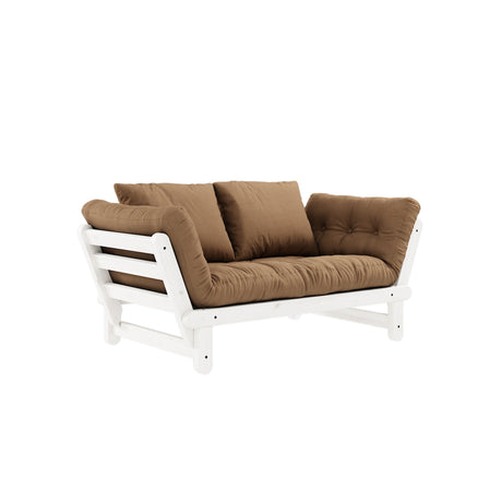 Beat, sovesofa, mocca/hvid - UNOLIVING.COM