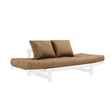 Beat, sovesofa, mocca/hvid - UNOLIVING.COM