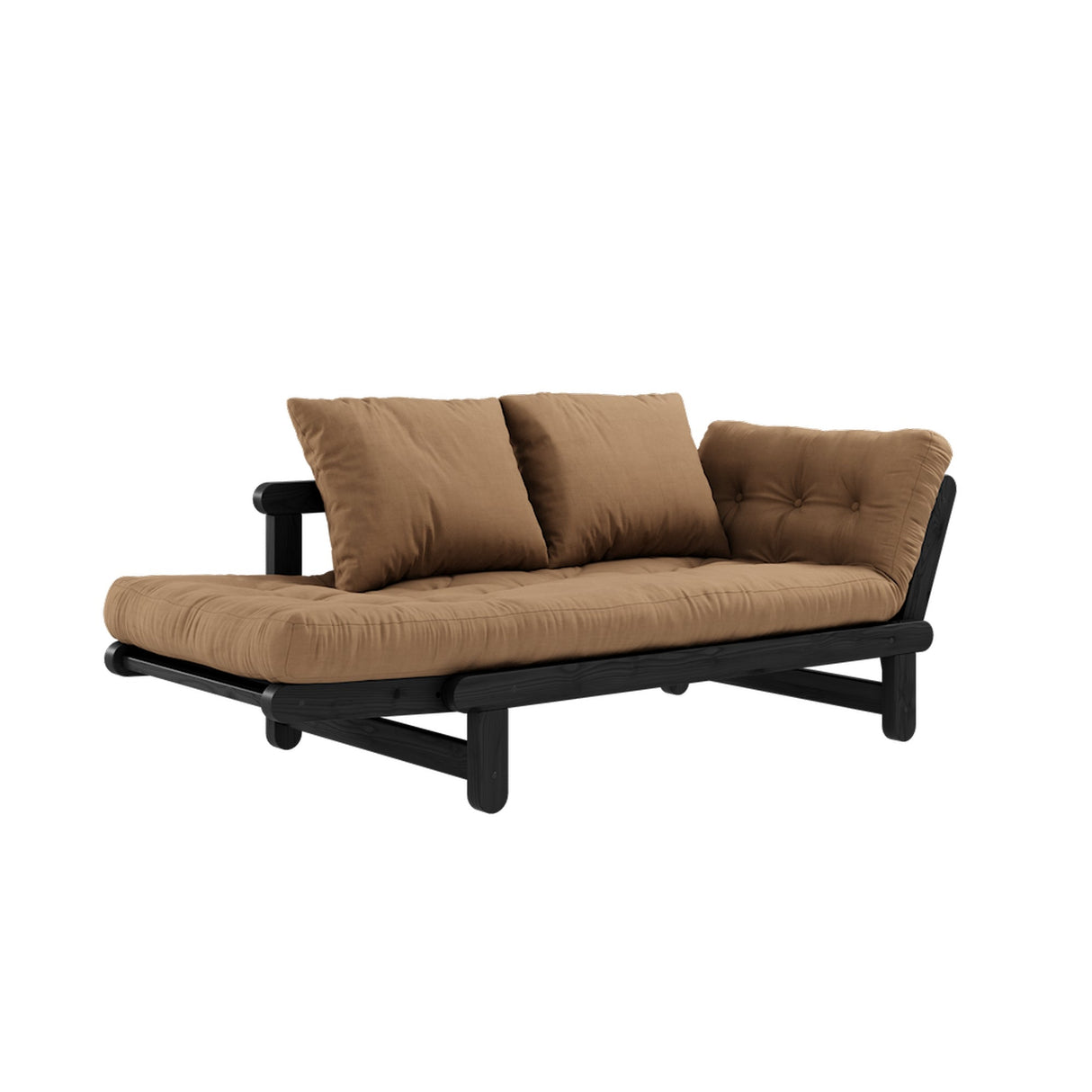 Beat, sovesofa, mocca/sort - UNOLIVING.COM