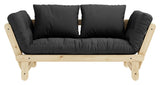 Beat Sovesofa, Natur, Fyrretræ/Dark Grey - UNOLIVING.COM