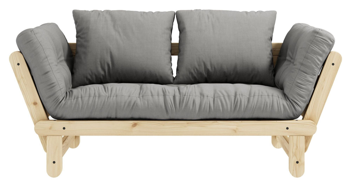 Beat Sovesofa, Natur, Fyrretræ/Grey - UNOLIVING.COM