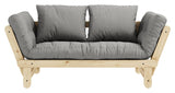 Beat Sovesofa, Natur, Fyrretræ/Grey - UNOLIVING.COM