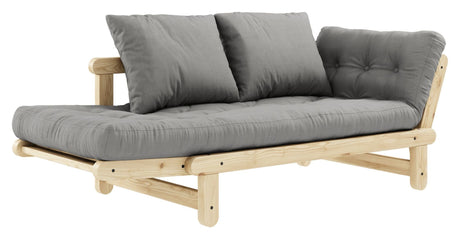 Beat Sovesofa, Natur, Fyrretræ/Grey - UNOLIVING.COM