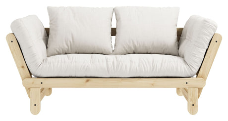 Beat Sovesofa, Natur, Fyrretræ/Offwhite - UNOLIVING.COM