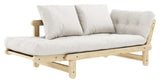 Beat Sovesofa, Natur, Fyrretræ/Offwhite - UNOLIVING.COM