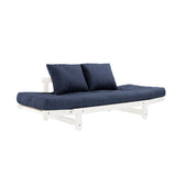 Beat, sovesofa, navy/hvid - UNOLIVING.COM