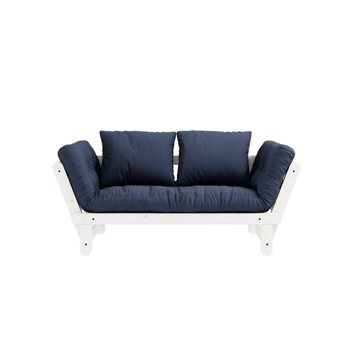 Beat, sovesofa, navy/hvid - UNOLIVING.COM