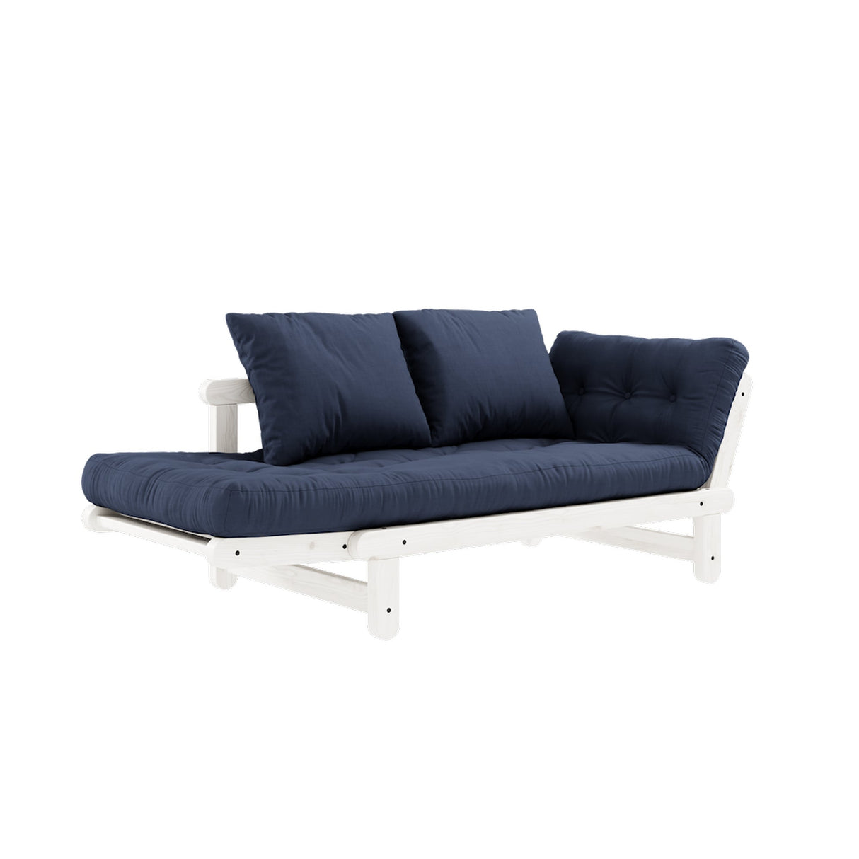 Beat, sovesofa, navy/hvid - UNOLIVING.COM