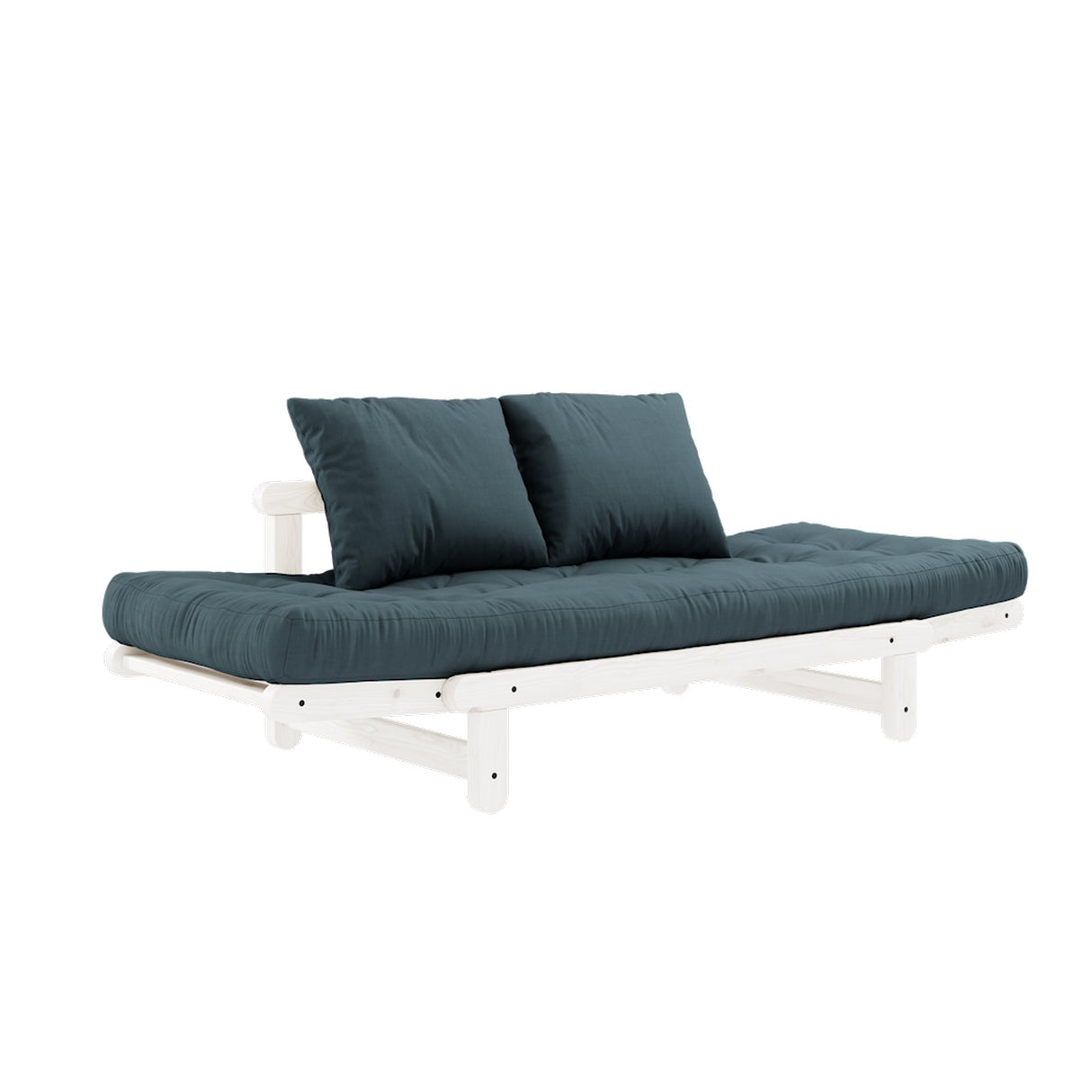 Beat, sovesofa, petrol blå/hvid - UNOLIVING.COM