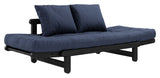 Beat Sovesofa, Sort lakeret, Fyrretræ/Navy Petroleum Blue - UNOLIVING.COM