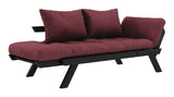 Bebop Sovesofa Bordeaux/Sort - UNOLIVING.COM