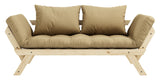 Bebop Sovesofa, Fyrretræ/Beige - UNOLIVING.COM