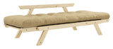 Bebop Sovesofa, Fyrretræ/Beige - UNOLIVING.COM