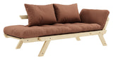 Bebop Sovesofa, Fyrretræ/Ler brun - UNOLIVING.COM