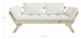 Bebop Sovesofa, Fyrretræ/Offwhite - UNOLIVING.COM