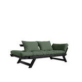 Bebop Sovesofa, Olive Green/Sort - UNOLIVING.COM