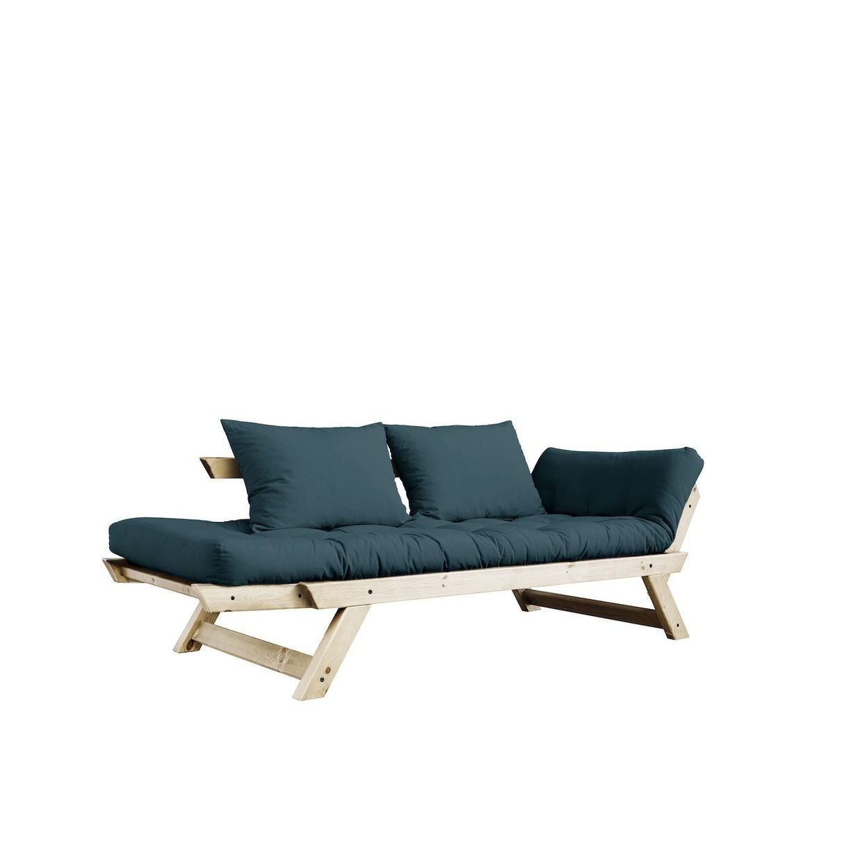 Bebop Sovesofa, Petroleum Blue/Natur - UNOLIVING.COM