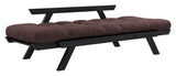 Bebop Sovesofa, Sort lakeret, Fyrretræ/Brun - UNOLIVING.COM