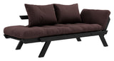 Bebop Sovesofa, Sort lakeret, Fyrretræ/Brun - UNOLIVING.COM