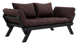 Bebop Sovesofa, Sort lakeret, Fyrretræ/Brun - UNOLIVING.COM