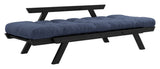 Bebop Sovesofa, Sort lakeret, Fyrretræ/Navy - UNOLIVING.COM