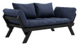 Bebop Sovesofa, Sort lakeret, Fyrretræ/Navy - UNOLIVING.COM